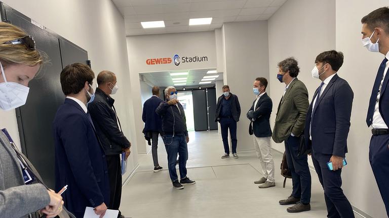 Gewiss Stadium, visita della Uefa