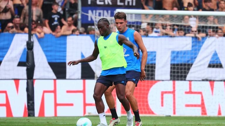 Allenamento allo stadio di Bergamo -sulemana kamaldeen237