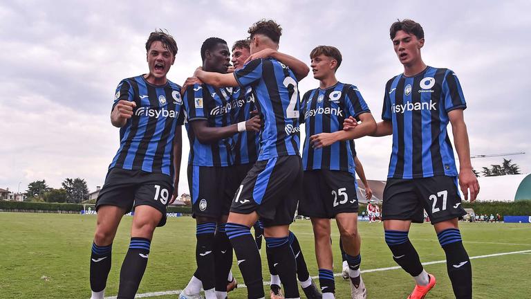 Comi Pietro goal 1-0 esultanza - Youth League Atalanta vs Arsenal 19-09-2024 029