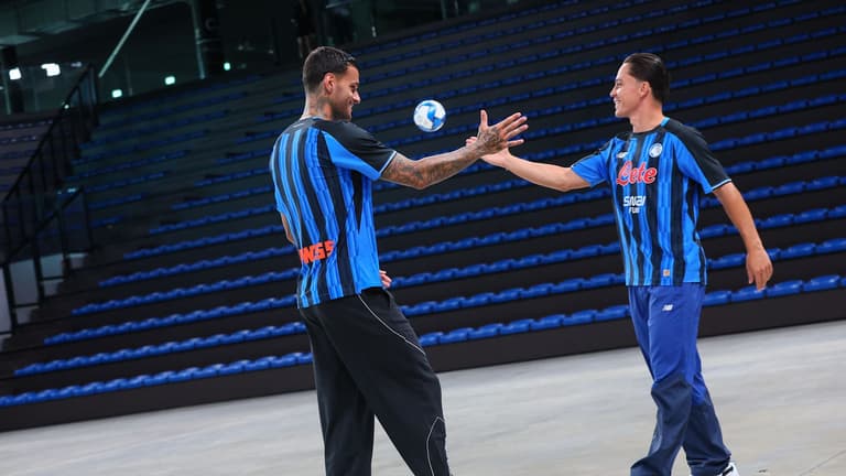 Backstage kit-shooting 2026-2027-Gianluca Scamacca-Giacomo Raspadori-