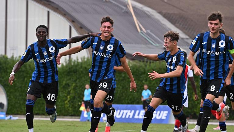Comi Pietro goal 1-0 esultanza - Youth League Atalanta vs Arsenal 19-09-2024 025