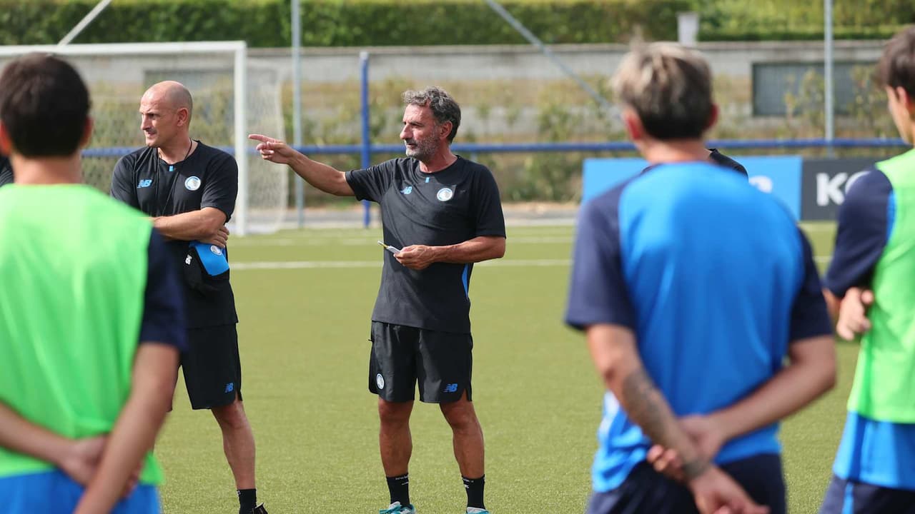 Primavera: primo allenamento al Centro Bortolotti