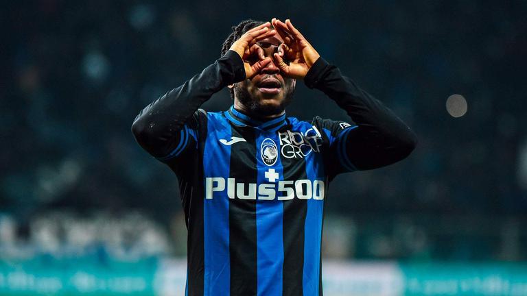 Lookman esulta dopo la rete alla Samp