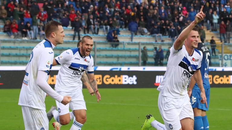 Empoli-Atalanta, esultanza Hateboer