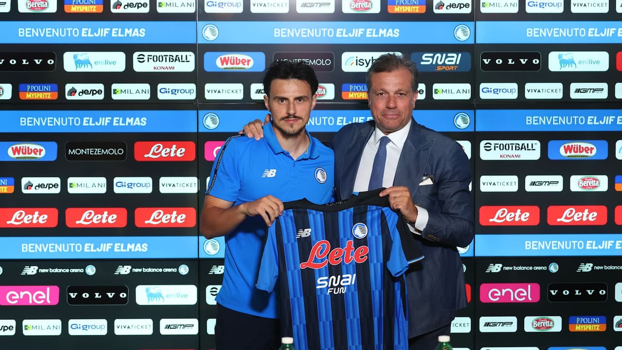 La conferenza stampa di presentazione di Eljif Elmas