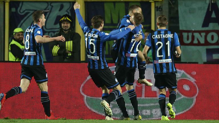 Atalanta-Fiorentina, esultanza