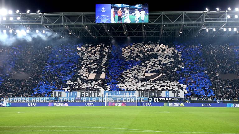 coregrafia-UCL knockout play-off second leg match between Atalanta and Club Brugge_0001