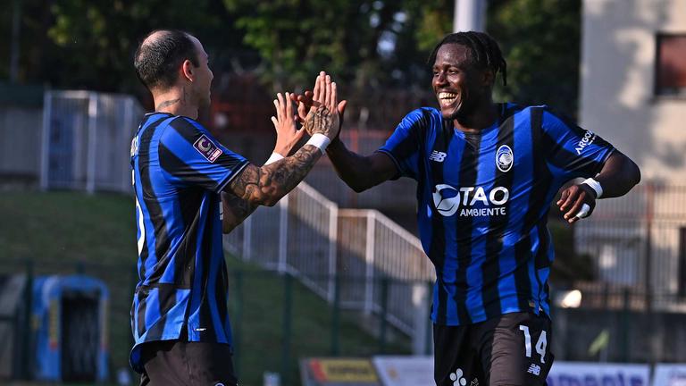 Panada Simone goal 1-2 esultanza con Cisse Moustapha - Giana Erminio vs Atalanta U23 16-08-2025 109