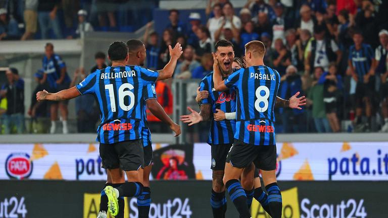 Serie A Enilive 2025-26 giornata 1 Atalanta-Pisa - dopogol scamacca gianluca026