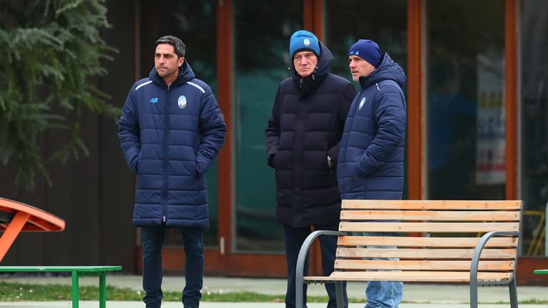 percassi e d’amico-UCL KO Play-offs Training-0324