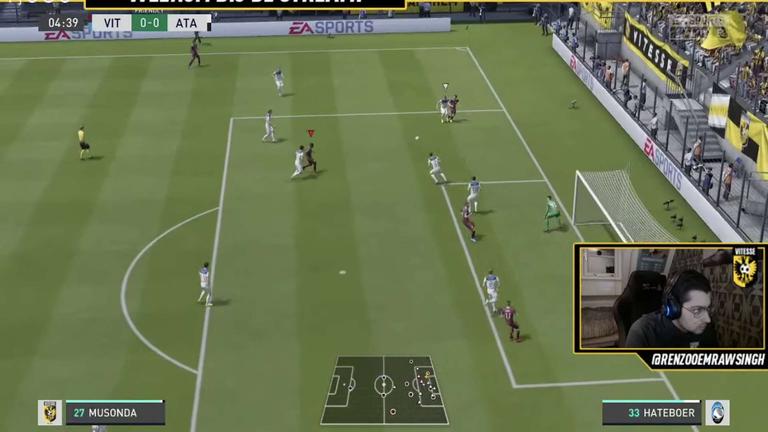 Momento partita Fifa Tournamento Hans Hateboer