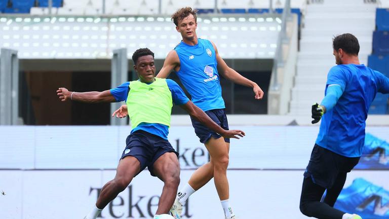 Allenamento allo stadio di Bergamo -ahanor honest230