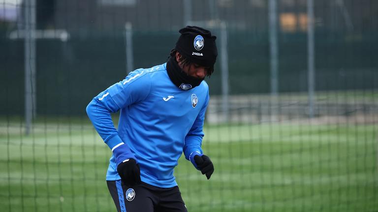 lookman ademola-during UCL MD5 Young Boys - Atalanta training-0035