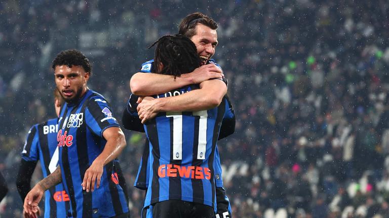 dopogol lookman ademola con de roon-Serie A Enilive 2024-25 giornata 28 Juventus - Atalanta _0068