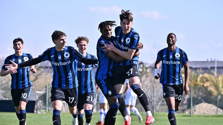 Bonsignori Goggi Lorenzo goal 0-1 esultanza - Dynamo Kyiv U19 - Atalanta U19 11-02-2025 083