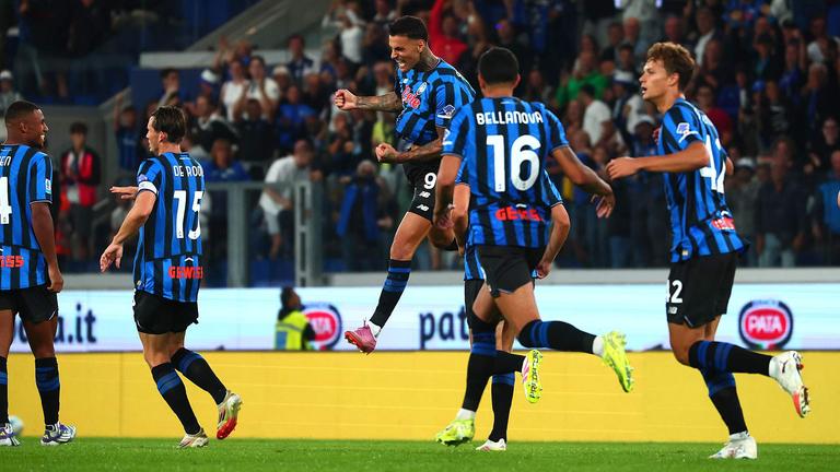 Serie A Enilive 2025-26 giornata 1 Atalanta-Pisa - dopogol scamacca gianluca025