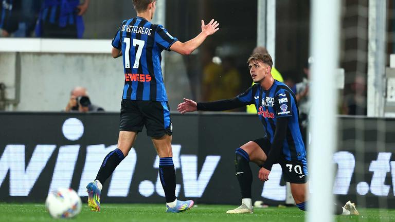 maldini e de ketelaere-Serie A Enilive 2024-25 giornata 38 Atalanta-Parma_0035
