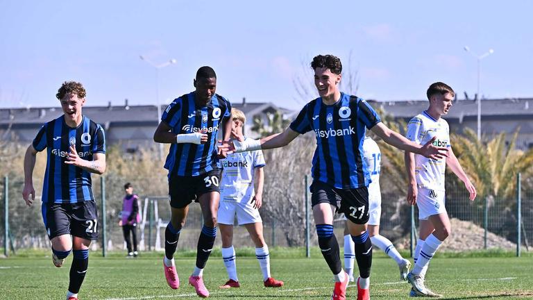 Bonsignori Goggi Lorenzo goal 0-1 esultanza - Dynamo Kyiv U19 - Atalanta U19 11-02-2025 082