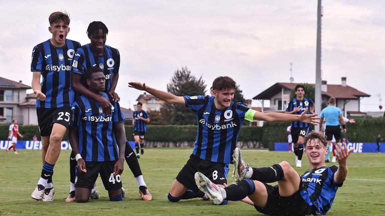 Fiogbe Candas goal 2-0 esultanza - Youth League Atalanta vs Arsenal 19-09-2024 046