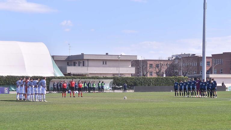 Minuto di raccoglimento - Atalanta U23 vs Feralpisalò 16-03-2025 032