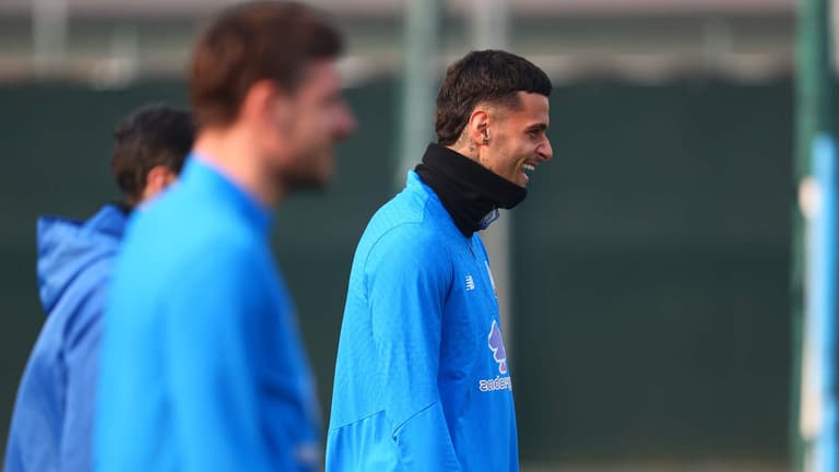 scamacca gianluca-UCL KO Play-offs Training-0312