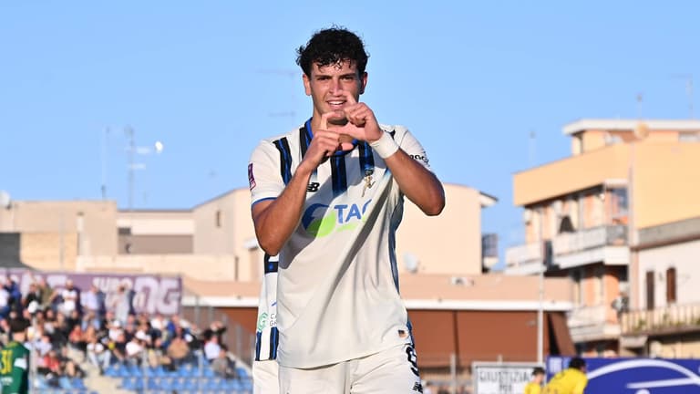 Misitano Giulio goal 1-2 esultanza - A. Cerignola - Atalanta U23 01-11-2025 149