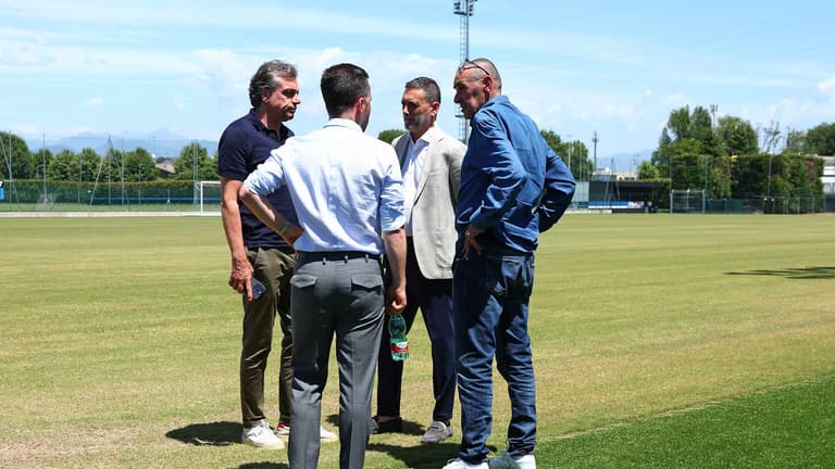 Atalanta - Maurizio Sarri, Cristiano Giuntoli, Andrea Fabris, Fabio Gatti