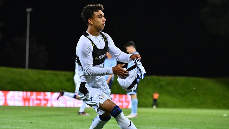 Vavassori Dominic goal 1-3 esultanza - Playoff - AlbinoLeffe vs Atalanta U23 07-05-2025 155