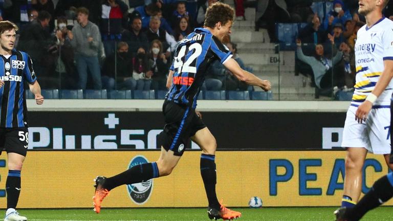 Atalanta-Hellas Verona, esultanzaGiorgio Scalvini (curiosità)