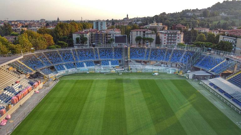 Gewiss Stadium, i seggiolini nerazzurri in Curva Sud Morosini
