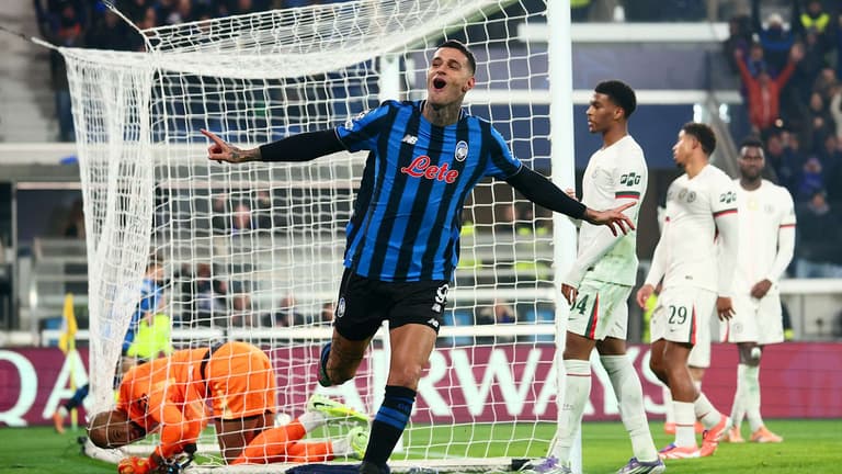 dopogol scamacca gianluca-UCL League Phase MD6 Atalanta-Chelsea-0049