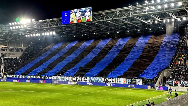 coregrafia-UCL knockout play-off second leg match between Atalanta and Club Brugge_0055