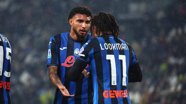 dopogol lookman ademola con ederson-Serie A Enilive 2024-25 giornata 28 Juventus - Atalanta _0069