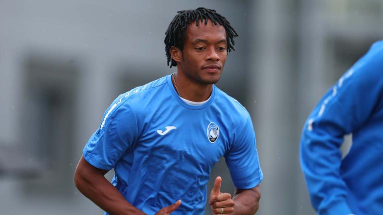 cuadrado-during MD-1 UCL training  Atalanta vs Arsenal_0061