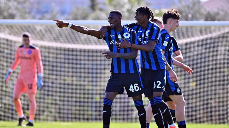 Fiogbe Candas goal 3-3 esultanza - Dynamo Kyiv U19 - Atalanta U19 11-02-2025 134