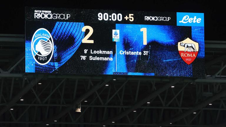 tabellone-Serie A Enilive 2024-25 giornata 36 Atalanta-Roma_0059
