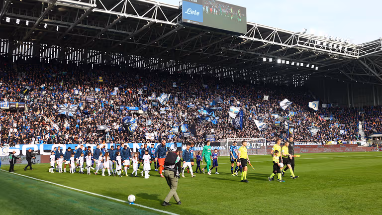 Ingresso squadre-Serie A Enilive 25-26 Atalanta-Napoli-0075