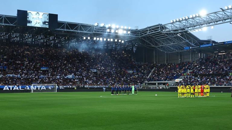 minuto di silenzio-Serie A Enilive 2024-25 giornata 38 Atalanta-Parma_0012