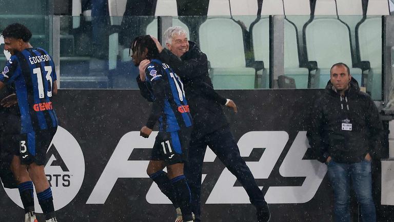 lookman ademola e gasperini-Serie A Enilive 2024-25 giornata 28 Juventus - Atalanta _0031