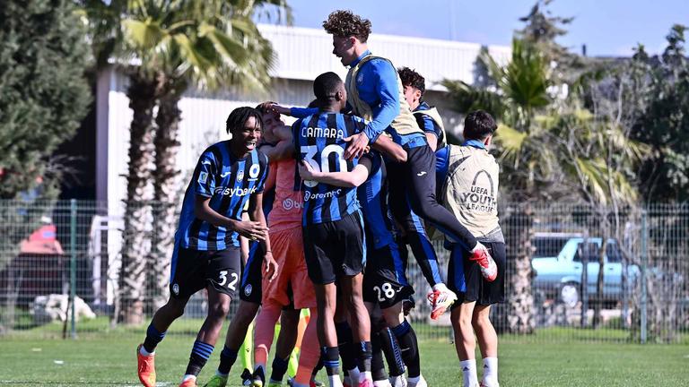Esultanza fine partita - Dynamo Kyiv U19 - Atalanta U19 11-02-2025 144