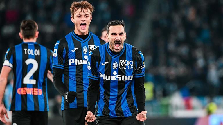 Zappacosta esulta dopo la rete alla Lazio