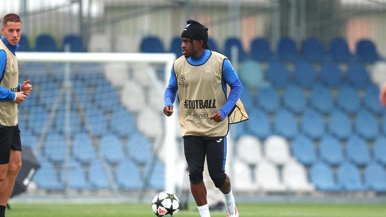 lookman ademola-during MD-1 UCL training  Atalanta vs Arsenal_0048