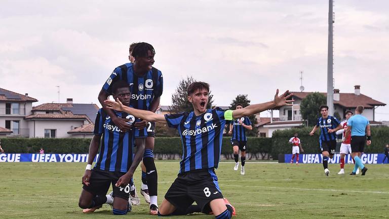 Fiogbe Candas goal 2-0 esultanza - Youth League Atalanta vs Arsenal 19-09-2024 045