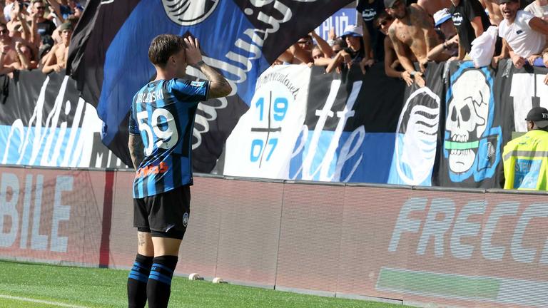 Serie A Enilive 2025-26 giornata 3 Atalanta-Lecce - dopogol zalewski nicola-_0056