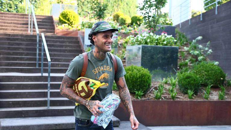 Preseason 2025/26 - L'arrivo a Zingonia di Gianluca Scamacca