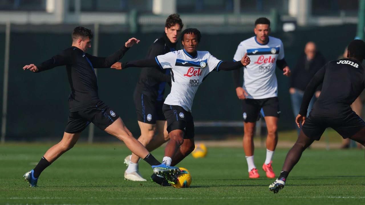 Allenamento congiunto prima squadra e Under 23