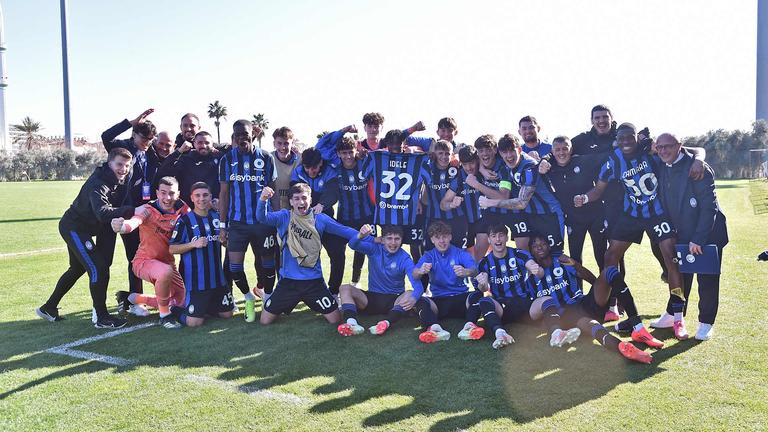 Esultanza fine partita - Dynamo Kyiv U19 - Atalanta U19 11-02-2025 161