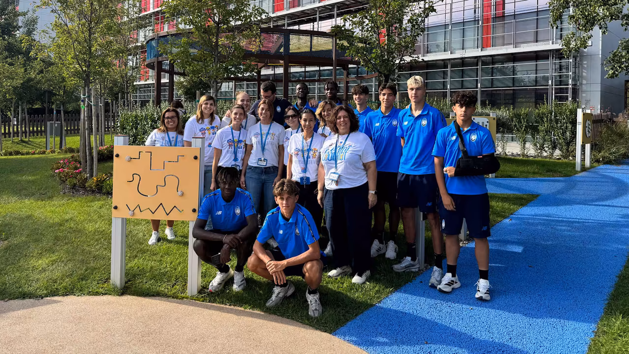 Anche l'Atalanta presente all'evento "A merenda con lo sport" 