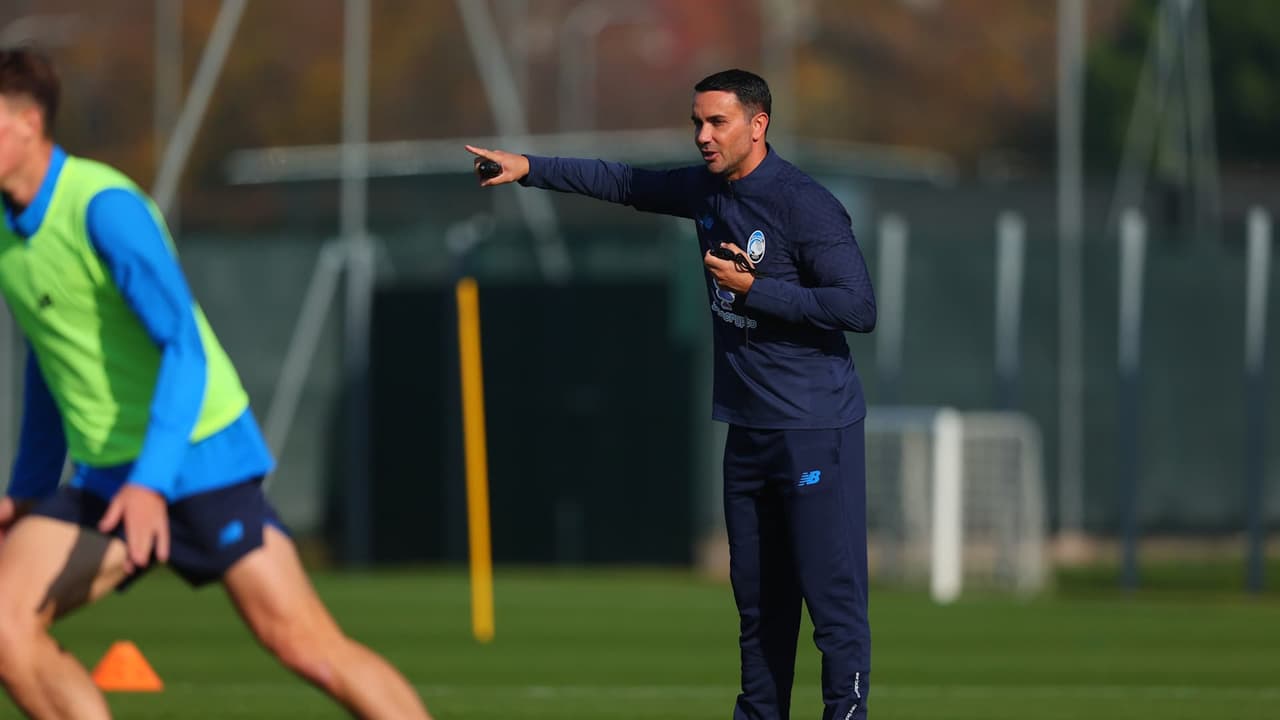 Il primo allenamento di Raffaele Palladino alla guida dell'Atalanta