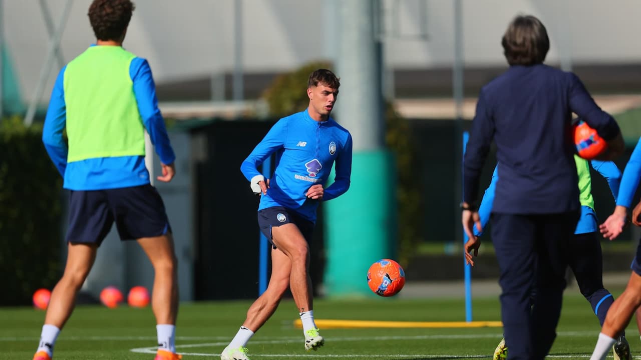Allenamento al mattino per i nerazzurri a Zingonia